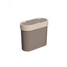 Lixeira Flat 11 X 23,5 X 20,5 Cm 2,8 L Warm Gray E Light Gray Coza