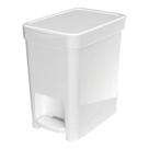 Lixeira Flat Cesto Lixo Resistente Pedal BRANCA 7L Multiuso