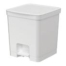 LIXEIRA FLAT COM PEDAL BRANCA 14L Multiuso Cozinha Banheiro
