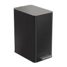 Lixeira GhelPlus Retangular com Pedal em Metal Preta 10L