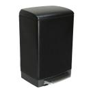 Lixeira GhelPlus Slim Retangular com Pedal Preta 12L
