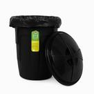 Lixeira grande 30 litros coleta seletiva cesto lixo redonda com tampa alca balde multiuso organizador casa comercio cozi
