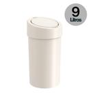 Lixeira Grande 9 Litros Automática Multiuso Cozinha Banheiro Bege Coza Light Gray
