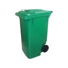 Lixeira Grande Contentor De Lixo Com Rodas 240 Litros Verde