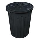 Lixeira Grande Multiuso Redonda Com Tampa 65 Litros Preta Lixeira Grande Multiuso Redonda Com Tampa 65 Litros Preta