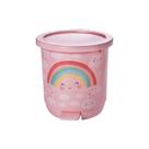 Lixeira Infantil Decorada Ursinho Para quarto de Bebê 6,5 Litros PlasUtil Azul e Rosa