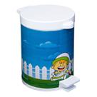 Lixeira Infantil Pedal 4,5l C/ Recip Plástico Masculina Azul