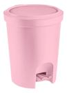 Lixeira Infantil Sanremo Com Pedal Plástico 6,6l - Rosa