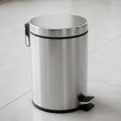 Lixeira Inox 12L com Pedal e Balde Removível Moderna