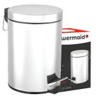 Lixeira Inox 3 Litros Com Pedal e Balde Removível Banheiro
