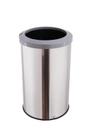 Lixeira Inox 35 Litros Aro Esmaltado Cesto De Lixo Cozinha
