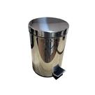 Lixeira Inox 3L Com Pedal Balde Interno Removível Banheiro Cozinha Escritório Prática Moderna Resistente Durável Compacta Elegante Higiene Organização