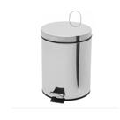 Lixeira inox 3L Inox C/ Pedal yins home