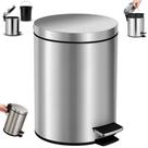Lixeira Inox 5 Litros Cesto de Lixo para Banheiro Cozinha Yab