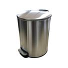 Lixeira Inox 5L Slim Com Pedal Banheiro Cozinha Escritório Prática Moderna Resistente Durável Compacta Elegante Higiene Organização Fácil Limpeza