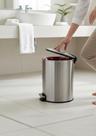 Lixeira Inox 5L Slim com Pedal para Banheiro e Cozinha