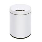 Lixeira inox 8 litros branca automatica sensor para cozinha luxo