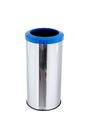 Lixeira Inox Aro Plástico 25 Litros Cesto De Lixo Reciclável