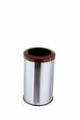 Lixeira Inox Cesto De Lixo Com Aro Esmaltado 20 Litros