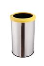 Lixeira Inox Com Aro Plástico 35 Litros Reciclagem Cozinha