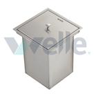 Lixeira Inox Cozinha Artizan 18x18cm Welle