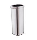 Lixeira Inox Grande 50l Cesto De Lixo Com Aro Reciclagem
