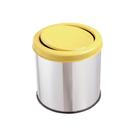 Lixeira Inox Para Banheiro Reciclável 20 Litros Com Tampa