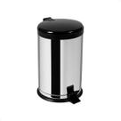 Lixeira Inox Pedal 15L Compacta Elegante Cozinha Banheiro