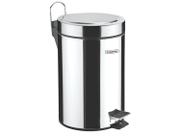 Lixeira Inox Polido com Pedal 12 LT linha Brasil Tramontina