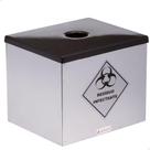 Lixeira Inox Porta Coletor Para Material Perfurocortante 7l Lixeira Inox Porta Coletor Para Material Perfurocortante 7l