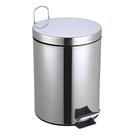Lixeira Inox Redonda 5 Litros com Pedal para Ambientes Compactos