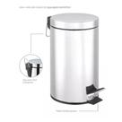 Lixeira Inox Redonda Multiuso - 3 Litros