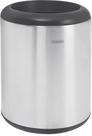 Lixeira Inox Tramontina Cápsula com Acabamento Scotch Brite e Aro e Base em Polipropileno 23 L