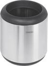 Lixeira Inox Tramontina Cápsula com Acabamento Scotch Brite e Aro e Base em Polipropileno 7 L