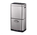 Lixeira Inteligente 35+25l Automática Com Sensor Moon Inox
