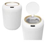 Lixeira Inteligente Branca Automática com Sensor de Presença Touchless para Casa