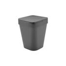 Lixeira Izzy Fechado 5lts Martiplast Ou- Chumbo Lixeira Izzy Fechado 5lts Martiplast Ou- Chumbo