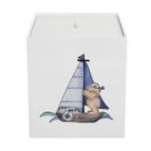 Lixeira Kit Higiene MDF com Tampa Bebê Urso Marinheiro Lixeira Kit Higiene MDF com Tampa Bebê Urso Marinheiro