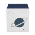 Lixeira Kit Higiene MDF com Tampa Quarto Bebê Astronauta