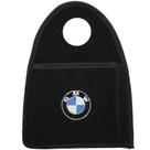 Lixeira Lixinho Automotiva Carro Carpete Logo Bordado BMW para Câmbio Preta