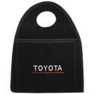 Lixeira Lixinho Automotiva Carro Carpete Logo Bordado Toyota para Câmbio Preta