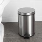 Lixeira Mak Inox em Aço Inox com Pedal e Balde - 12L
