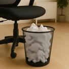 Lixeira Metal Aramado Cesto de lixo Redonda Para Escritorio Casa Quarto 12L