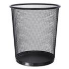 Lixeira Metal Aramado Cesto Lixo Escritório 10 Litros Preto