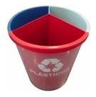 Lixeira Mix 25 Litros Coleta Seletiva Com 3 Divisões Lixeira Mix 25 Litros Coleta Seletiva Com 3 Divisões
