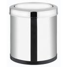 Lixeira Multiuso 5 Litros Cesto de Lixo 5L Aço Tampa Basculante Viel 3555 Inox