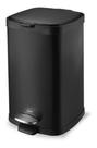 Lixeira Multiuso Preta - 12 Litros - Fechamento Suave Brinox