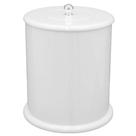 Lixeira para Banheiro MDF Redonda 6 Litros Branca