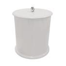 Lixeira para Banheiro Mdf Redonda 6 Litros Branca
