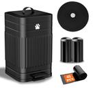 Lixeira para cocô de cachorro Kopuncare 5L com tampa e 40 sacos de lixo pretos